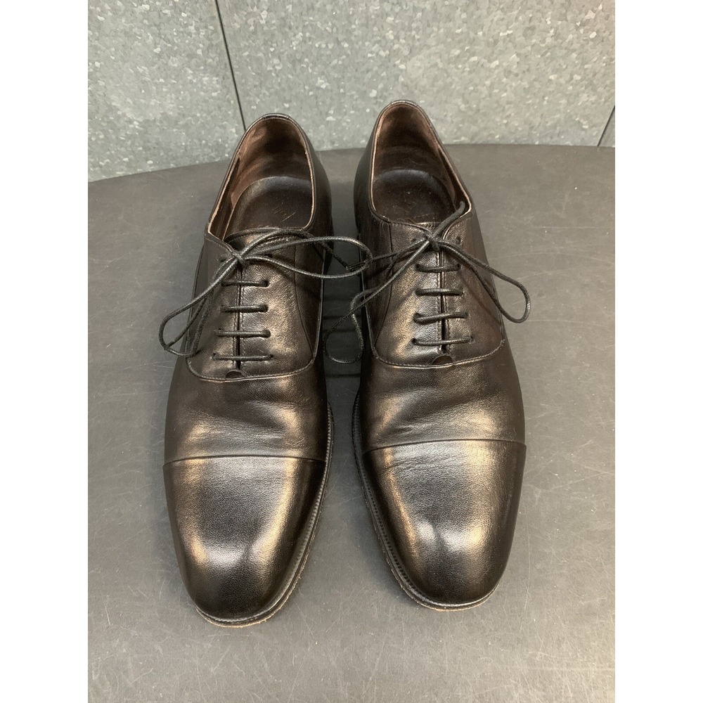 Monte Rosso "Lazio" Mens Black Leather Cap Toe Oxford 8M